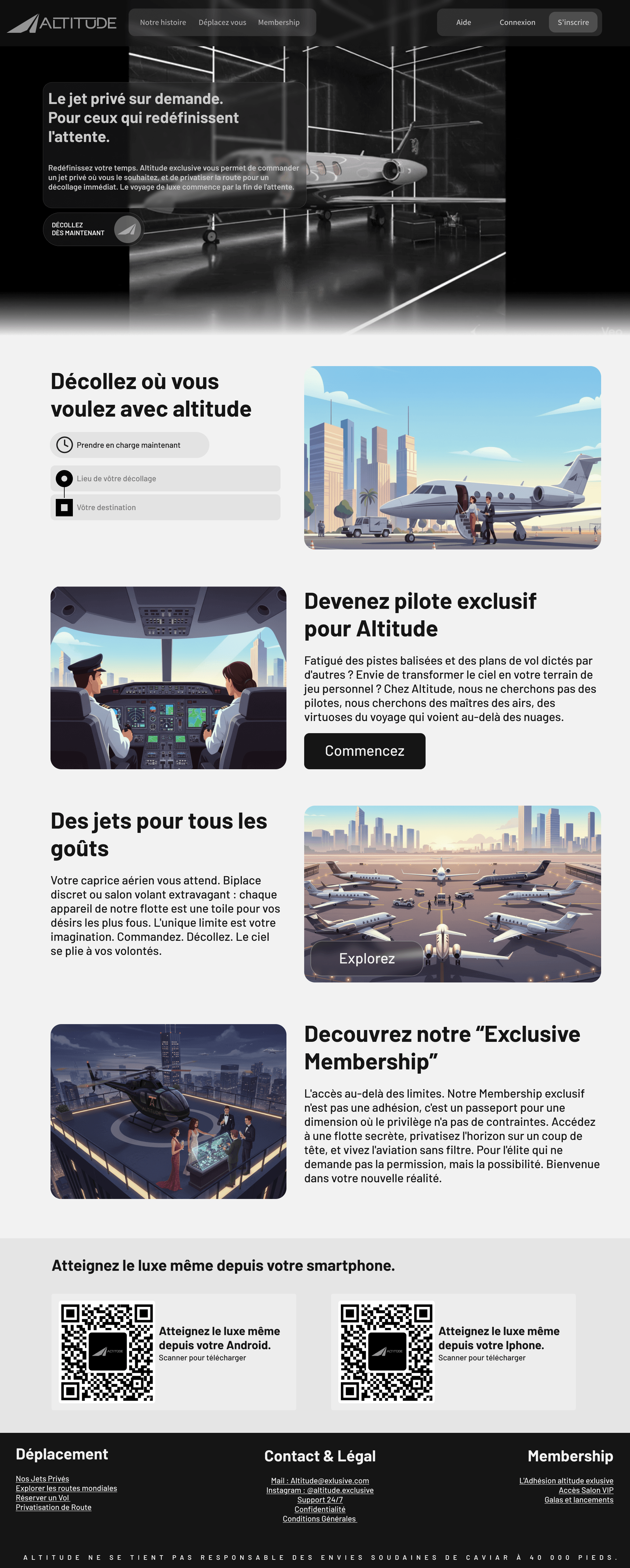 Page d'accueil Altitude